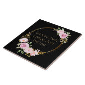 Doe je beste God de rest - Christelijke vrouwen Tegeltje (Zijkant)