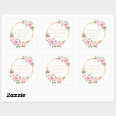 Doe je beste God de rest - Christelijke vrouwen Vierkante Sticker (Vel)