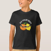 Doe je beste grappige citrusvruchten en vul donker t-shirt (Voorkant)