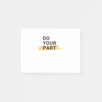 Doe je deel en wacht niet op anderen post-it® notes