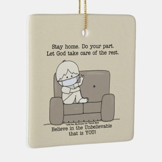 Doe Je Deel Keramisch Ornament (Rechts)