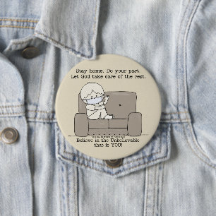 Doe Je Deel Ronde Button 4,0 Cm