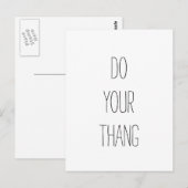 Doe je ding. Motivatie prijsopgave Briefkaart (Voorkant / Achterkant)