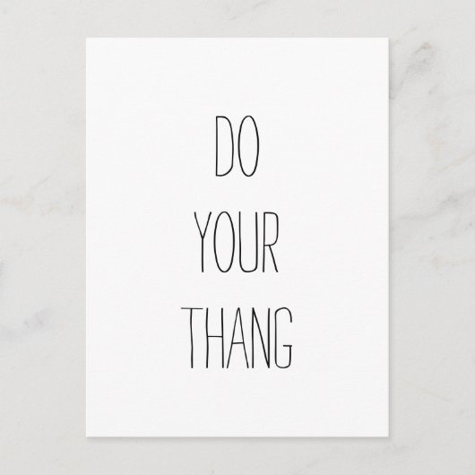 Doe je ding. Motivatie prijsopgave Briefkaart (Voorkant)