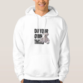 Doe je eigen ding Teddy Bear Hoodie