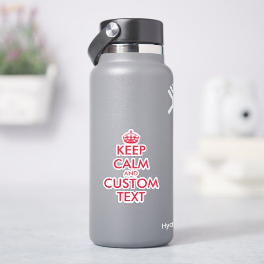Doe je eigen grappige sticker rustig water flesje (HydroFlask)
