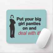 Doe je grote meisjesslipje aan muismat (Met muis)