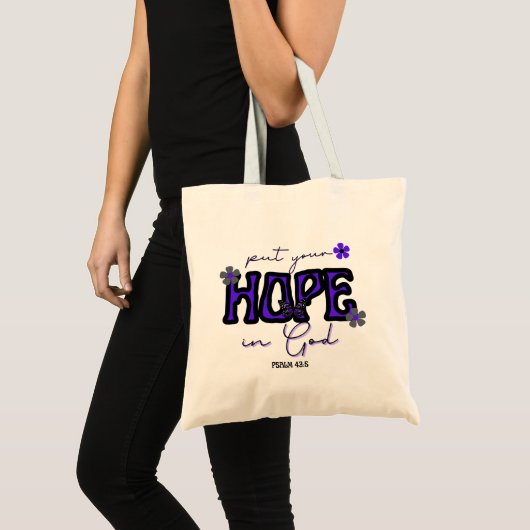 Doe je hoop in God Budget Canvas tas (Voorkant (product))