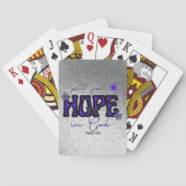 Doe je hoop in godmetallische speelkaarten (Achterkant)