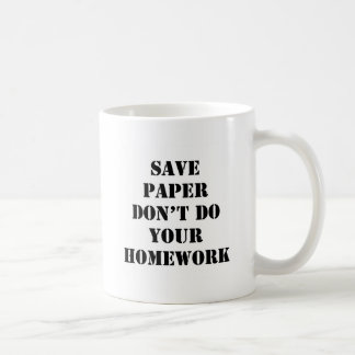 Doe je huiswerk niet koffiemok