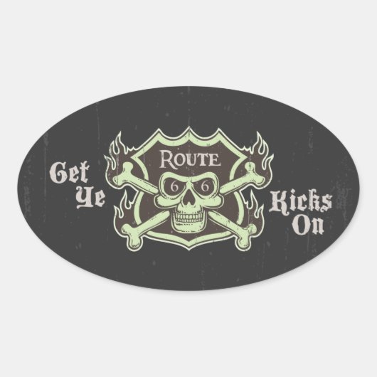Doe je kicks aan ovale sticker (Voorkant)