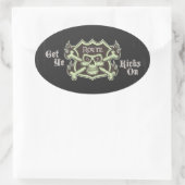 Doe je kicks aan ovale sticker (Tas)