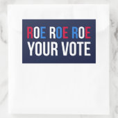Doe je stem II Rechthoekige Sticker (Tas)