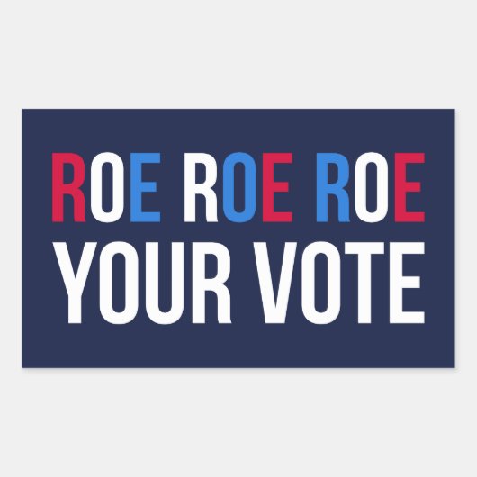 Doe je stem II Rechthoekige Sticker (Voorkant)