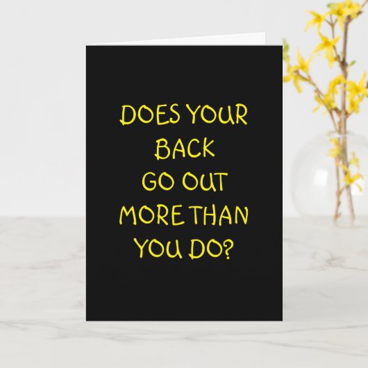 DOE JE TERUG MEER DAN JE DOE-BIRTHDAY? KAART (Gele Bloem)