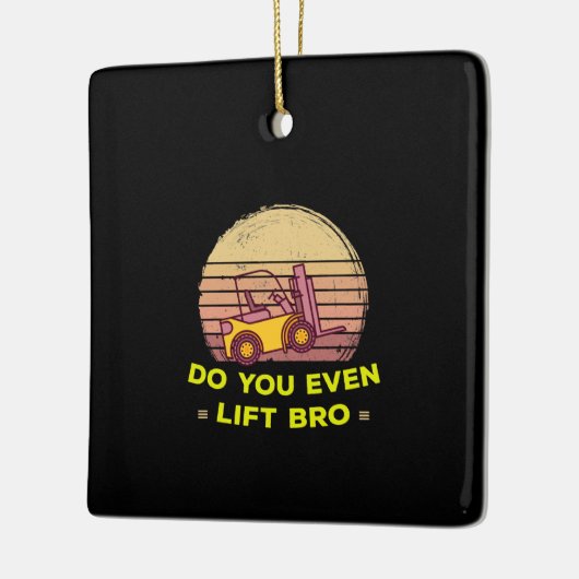 Doe je vorklift. keramisch ornament (Links)