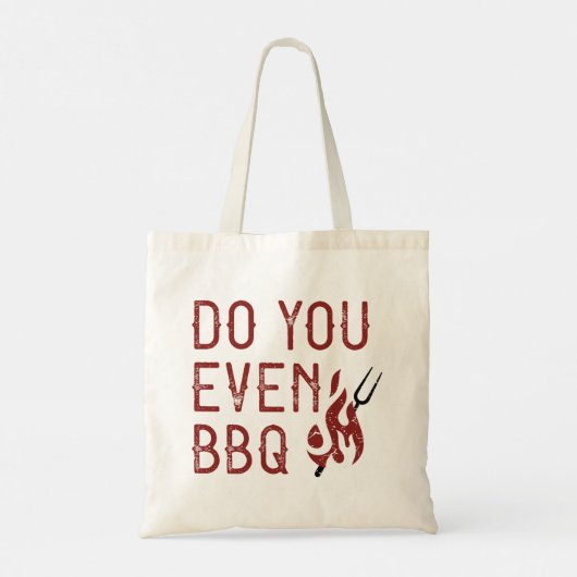 Doe je zelfs BBQ Tote Bag (Achterkant)