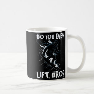 Doe je zelfs maar even tillen bro - grappige retro koffiemok
