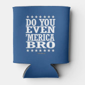 Doe je zelfs 'Merica Bro - Patriottische Sterren Blikjeskoeler (Voorkant)