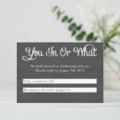 Doe jij mee? Krijt RSVP (Staand voorkant)