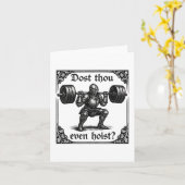 Doe jij zelfs grappige gotische deadlift gym kaart (Gele Bloem)