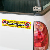 Doe JOUW Deel: COVID 19 ( Geel ) Bumpersticker (Op Truck)