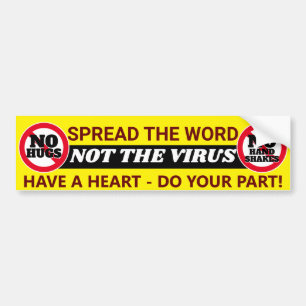 Doe JOUW Deel: COVID 19 ( Geel ) Bumpersticker