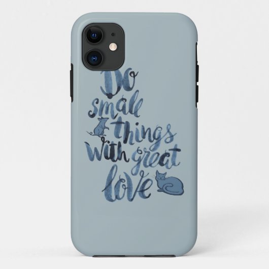 Doe kleine dingen met geweldige liefde Case-Mate iPhone case (Achterkant)