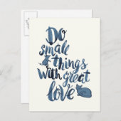 Doe Kleine Dingen met Grote Liefde Briefkaart (Voorkant / Achterkant)
