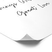 Doe kleine dingen met grote liefde citaat poster (Hoek)