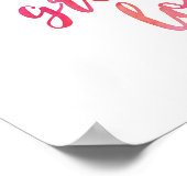 Doe kleine dingen met grote liefde inspirerende pr poster (Hoek)