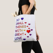 Doe kleine dingen met grote liefde tote bag (Dichtbij)