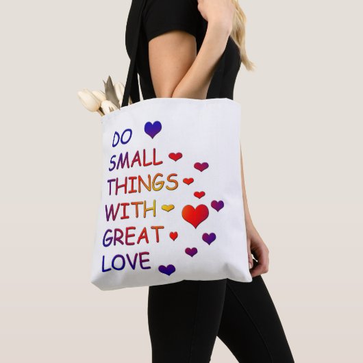 Doe kleine dingen met grote liefde tote bag (Dichtbij)