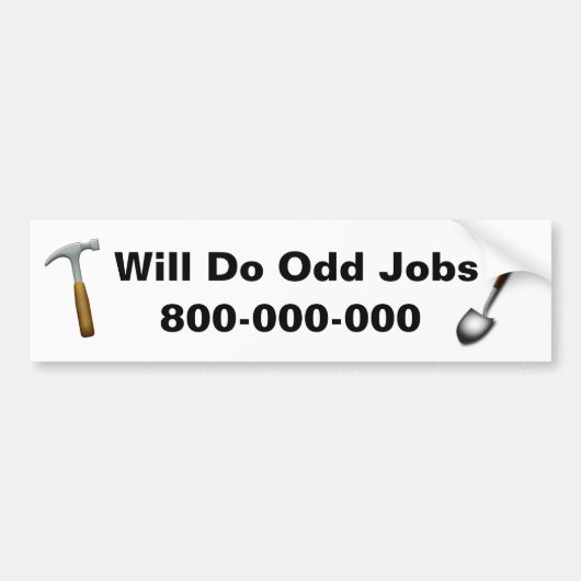 Doe Klusjes Bumpersticker (Voorkant)