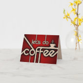 doe koffie! kaart (Gele Bloem)