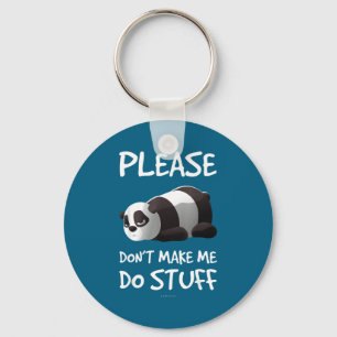 Doe Lazy Panda een Plezier Sleutelhanger