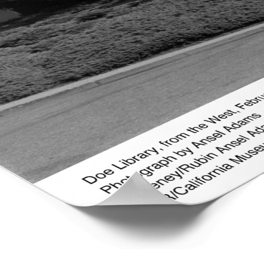 Doe Library uit het Westen, 1967 Poster (Hoek)