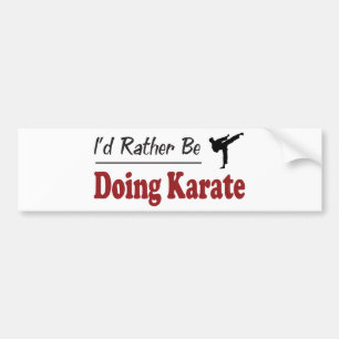 Doe liever Karate Bumpersticker