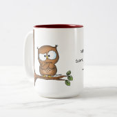 Doe liever wat leuke kaarten! tweekleurige koffiemok (Voorkant links)