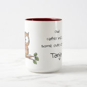 Doe liever wat leuke kaarten! tweekleurige koffiemok (Center)