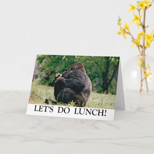 Doe Lunch! Kaart (Gele Bloem)