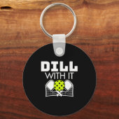 Doe Maar Grappig Ckleball Paddle En Net Premium Sleutelhanger (Voorkant)