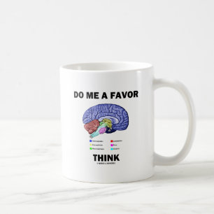 Doe Me Eén Dingen Denk (Hersenen Anatomie Humor) Koffiemok