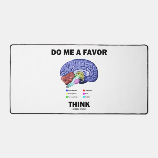 Doe me een plezier aan een hersenanatomische Humor Bureaumat (Voorkant)