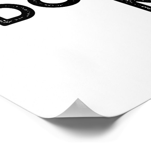 Doe me niet af van grappige Art Pun Poster (Hoek)