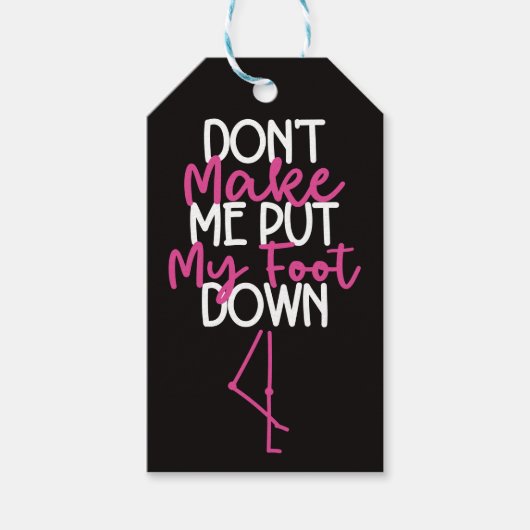 Doe Me Niet Dwingen Mijn Voet Te Neer - Grappige F Cadeaulabel (Voorkant)