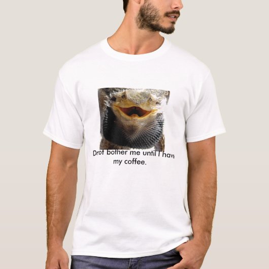 Doe me niet lastig.... Gedekte draak T-shirt (Voorkant)