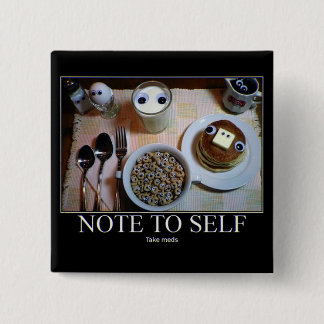 Doe Meds! Vierkante Button 5,1 Cm