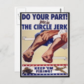 Doe mee aan de internetrondleiding Jerk Briefkaart (Voorkant / Achterkant)