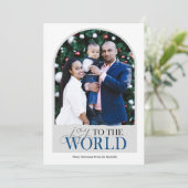 Doe mee aan de KAART van de wereldkerst voor relig (Staand voorkant)